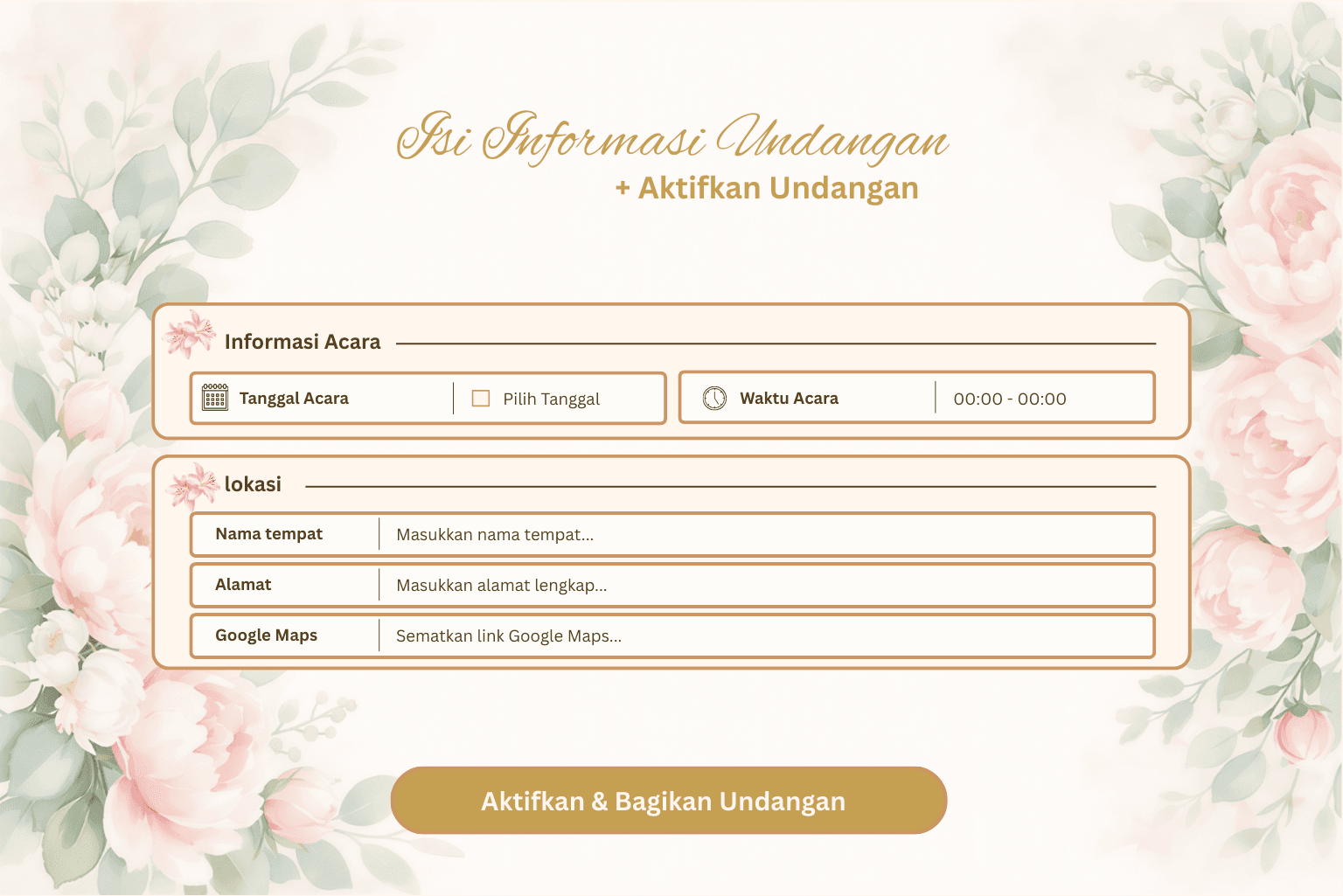 Isi Informasi Undangan